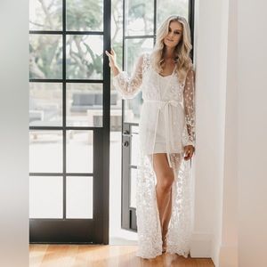 Le Rose Adele Bridal Lace Maxi Robe